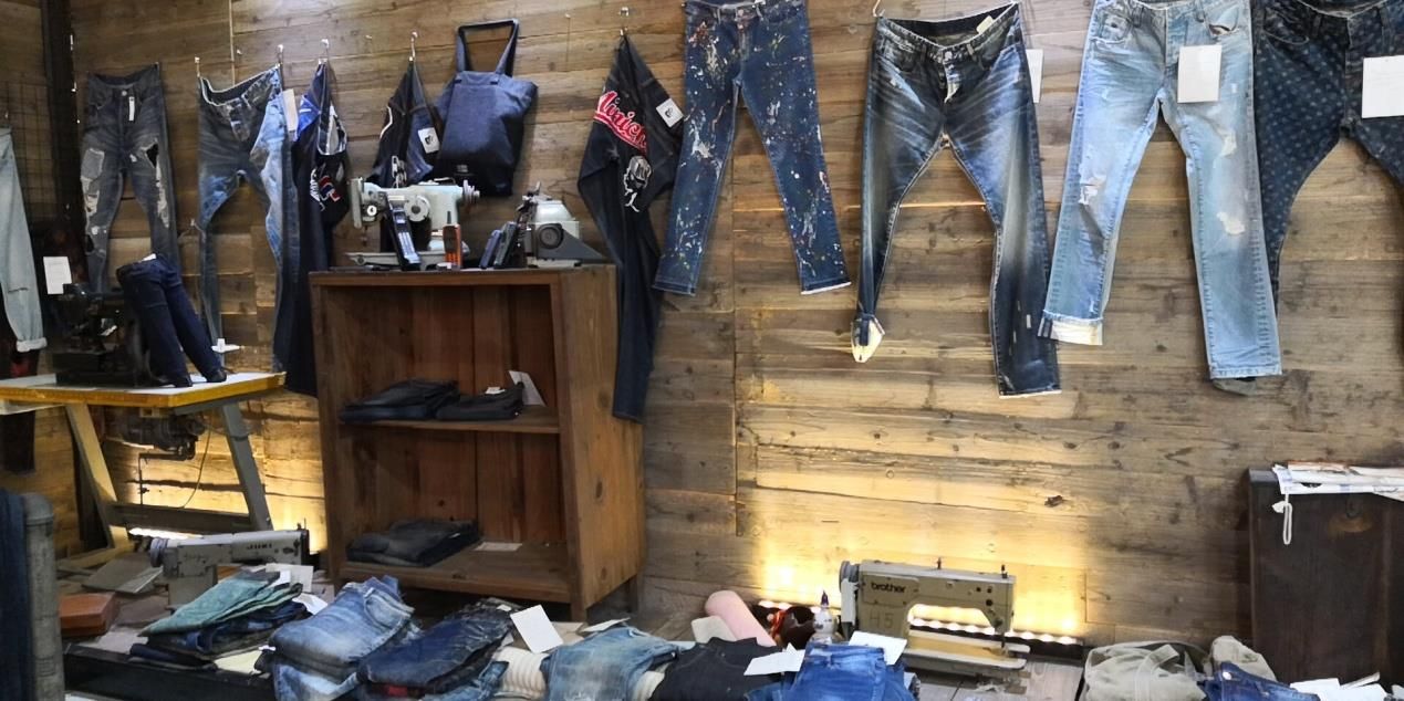 Denim washes displayed at PSL showroom