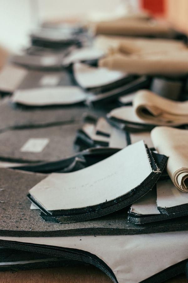 Premium denim fabric swatches