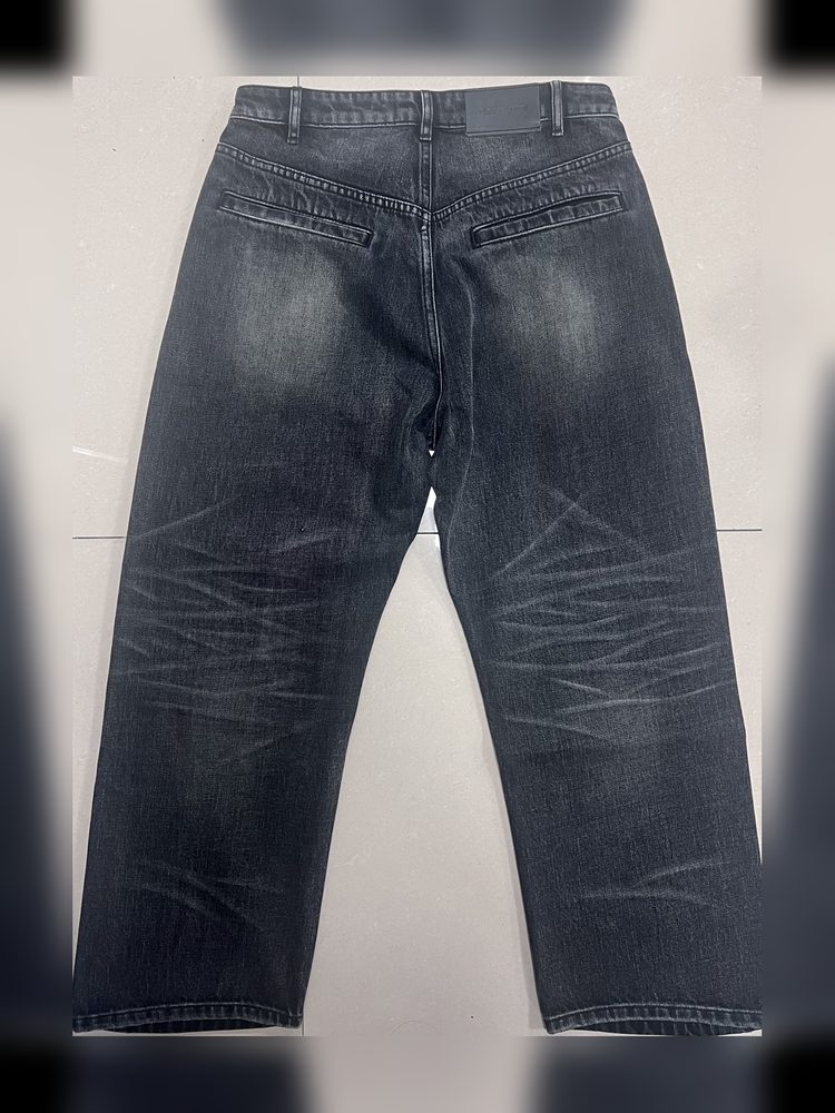 1B077-JS deep indigo rinse wash jeans