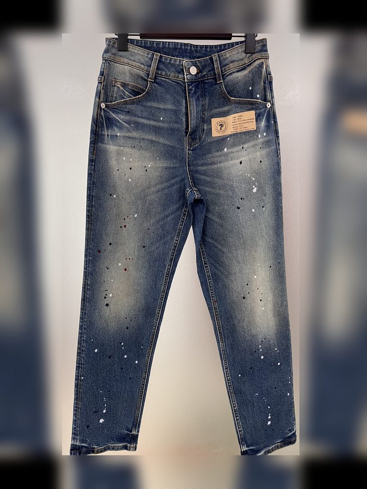 Fabric 51000 paint splatter wash jeans